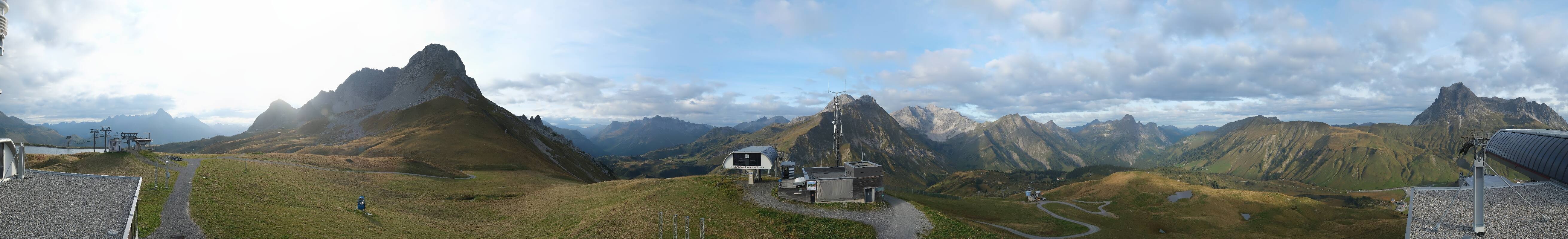 Archiv Foto Webcam Warth Schröcken - Panorama Saloberjet