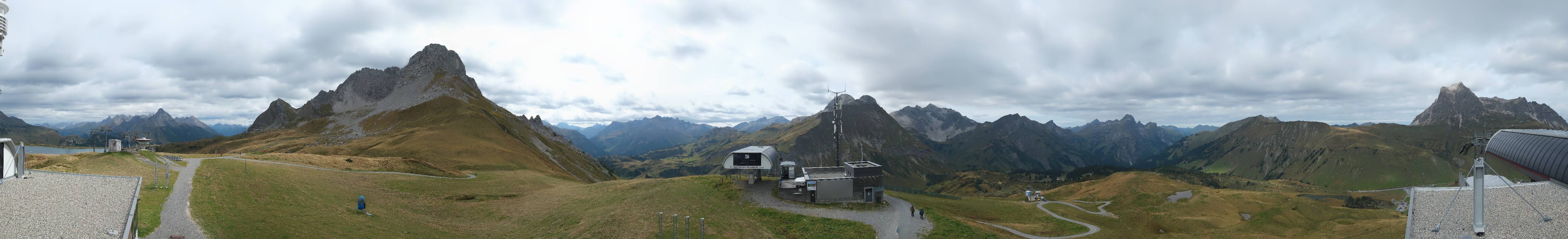 Archiv Foto Webcam Warth Schröcken - Panorama Saloberjet