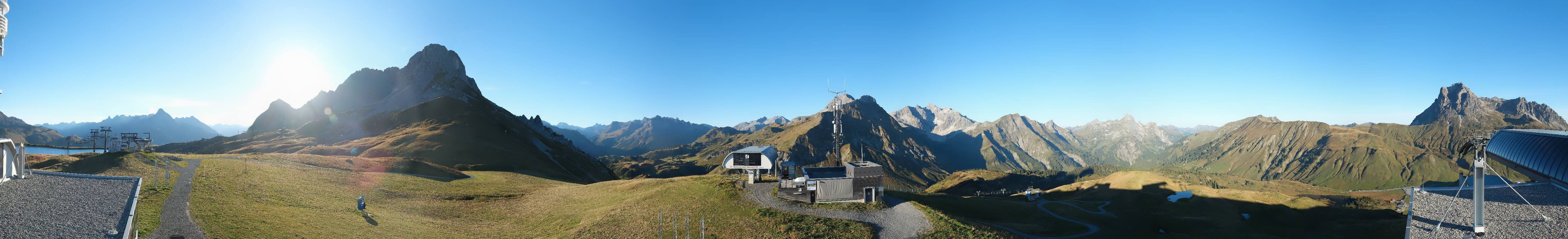 Archiv Foto Webcam Warth Schröcken - Panorama Saloberjet