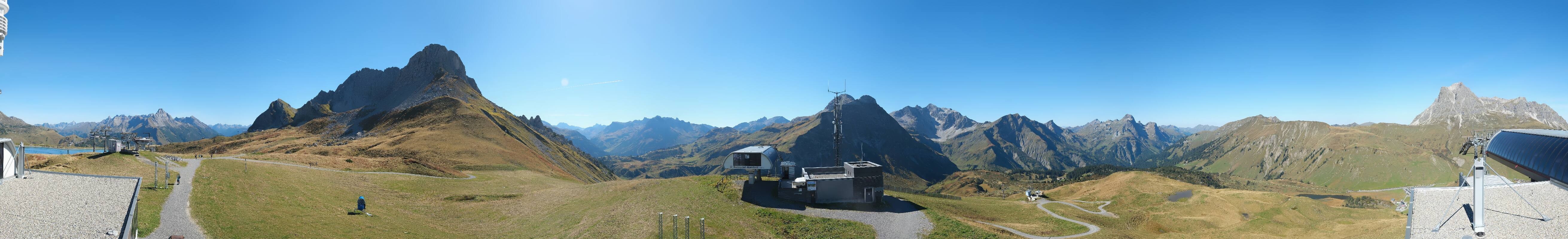 Archiv Foto Webcam Warth Schröcken - Panorama Saloberjet