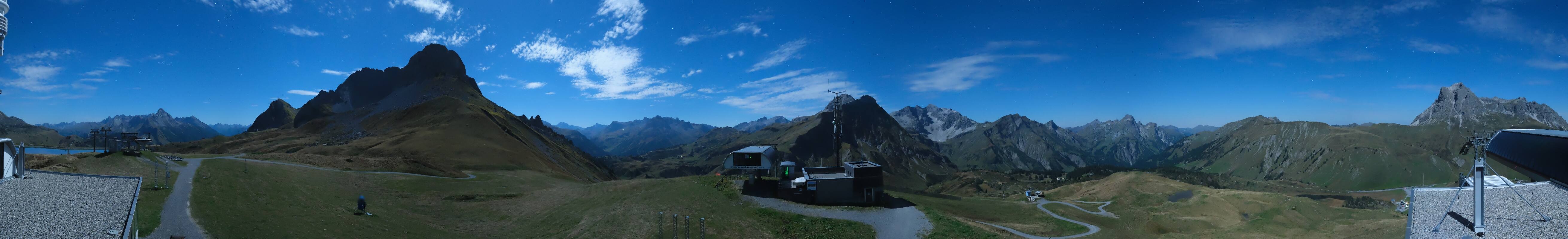 Archiv Foto Webcam Warth Schröcken - Panorama Saloberjet