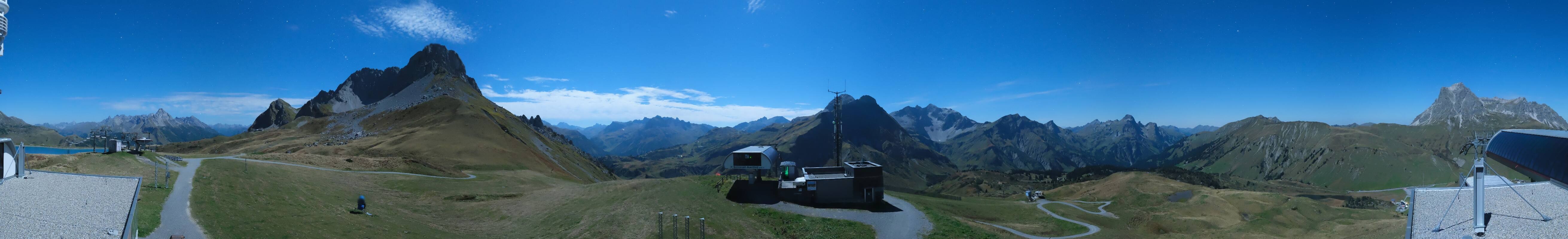 Archiv Foto Webcam Warth Schröcken - Panorama Saloberjet