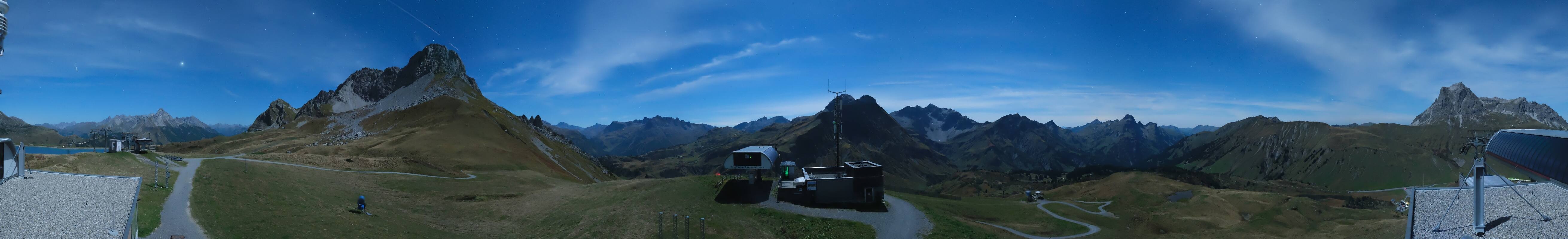 Archiv Foto Webcam Warth Schröcken - Panorama Saloberjet