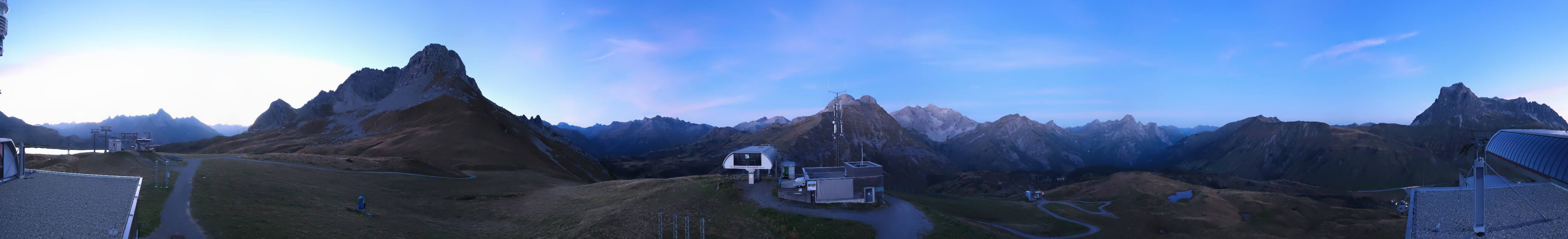 Archiv Foto Webcam Warth Schröcken - Panorama Saloberjet