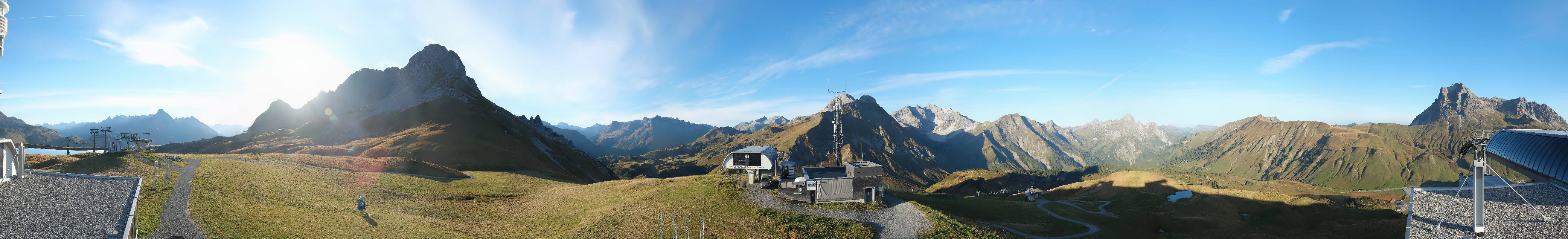 Archiv Foto Webcam Warth Schröcken - Panorama Saloberjet