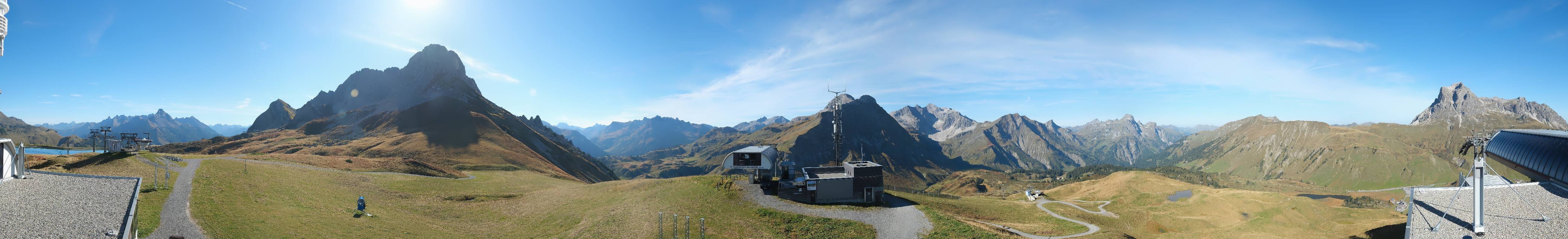 Archiv Foto Webcam Warth Schröcken - Panorama Saloberjet