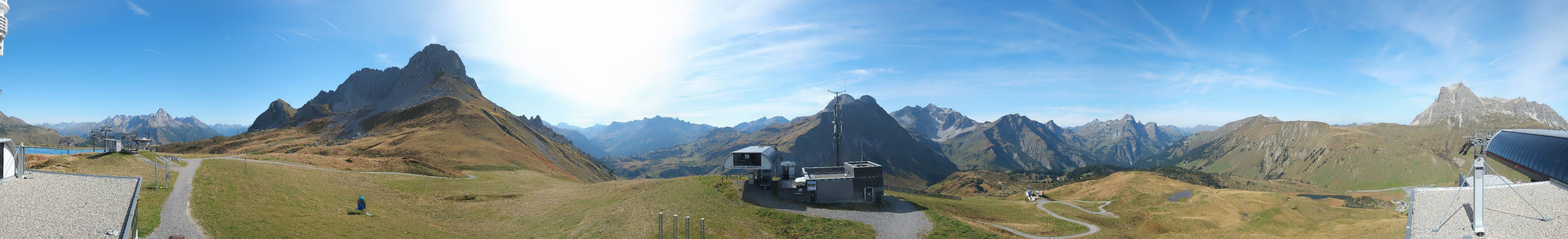 Archiv Foto Webcam Warth Schröcken - Panorama Saloberjet