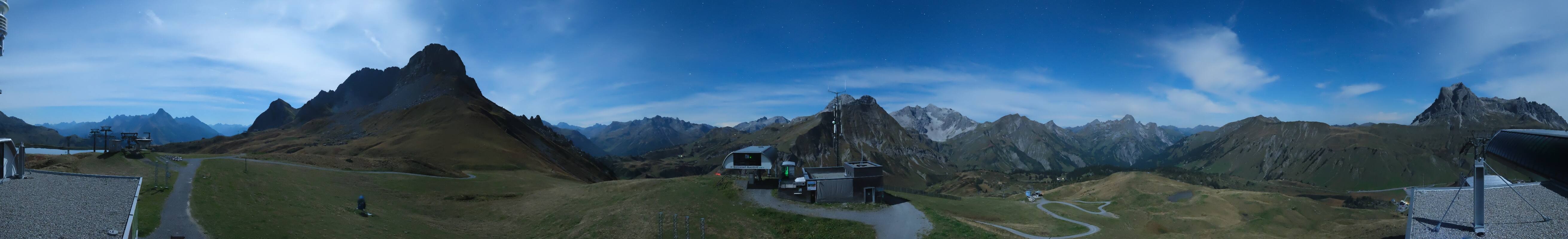 Archiv Foto Webcam Warth Schröcken - Panorama Saloberjet