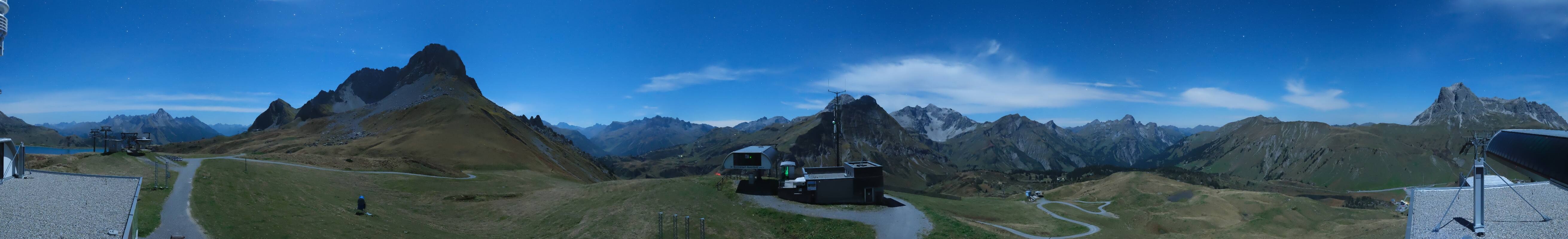 Archiv Foto Webcam Warth Schröcken - Panorama Saloberjet