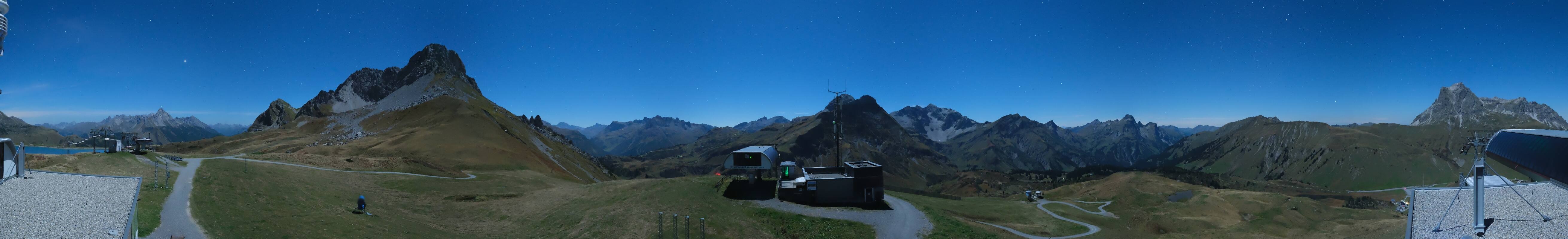 Archiv Foto Webcam Warth Schröcken - Panorama Saloberjet