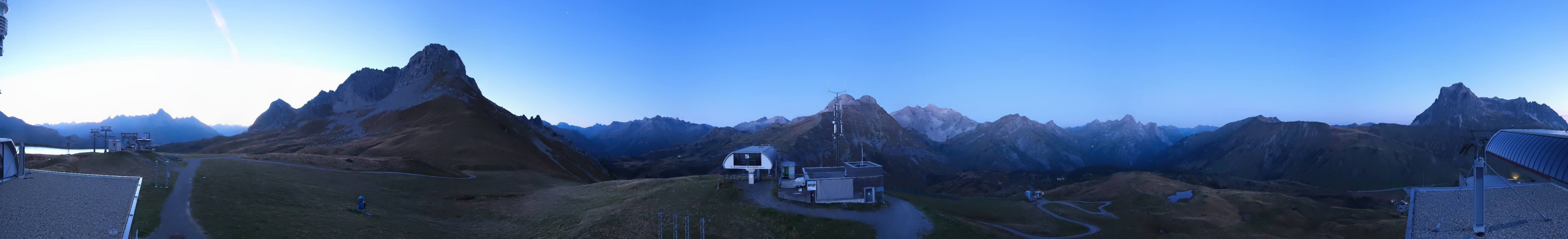 Archiv Foto Webcam Warth Schröcken - Panorama Saloberjet
