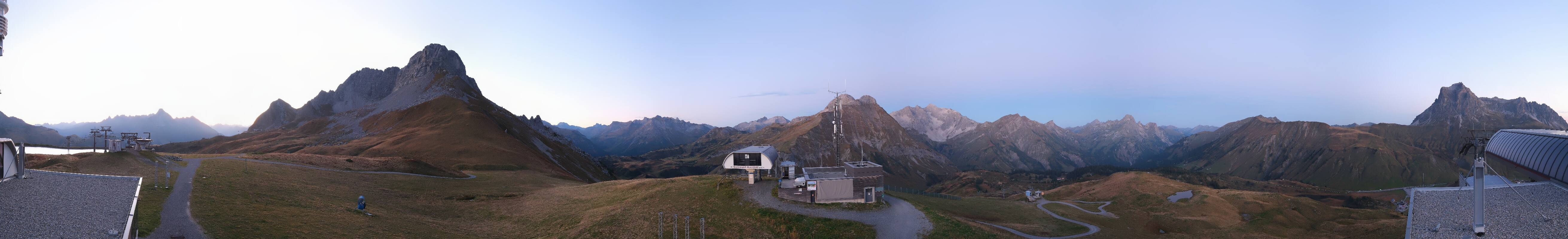 Archiv Foto Webcam Warth Schröcken - Panorama Saloberjet