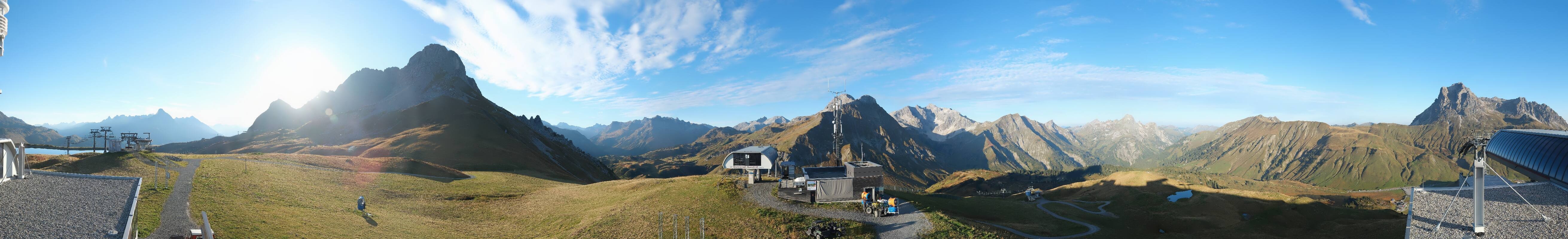 Archiv Foto Webcam Warth Schröcken - Panorama Saloberjet