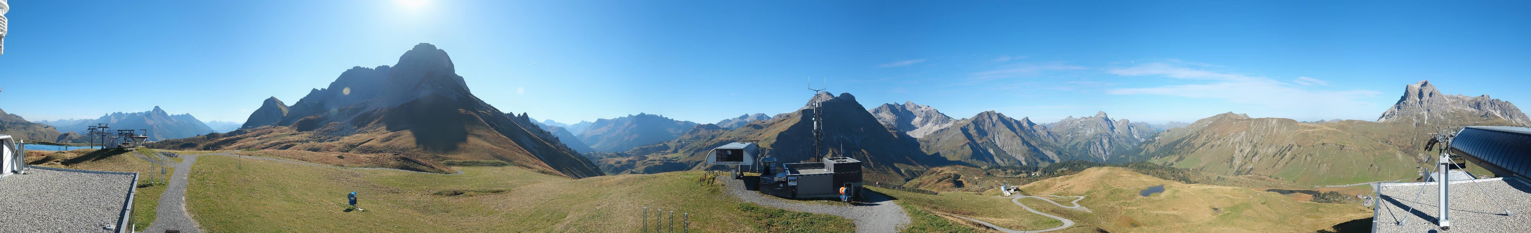 Archiv Foto Webcam Warth Schröcken - Panorama Saloberjet