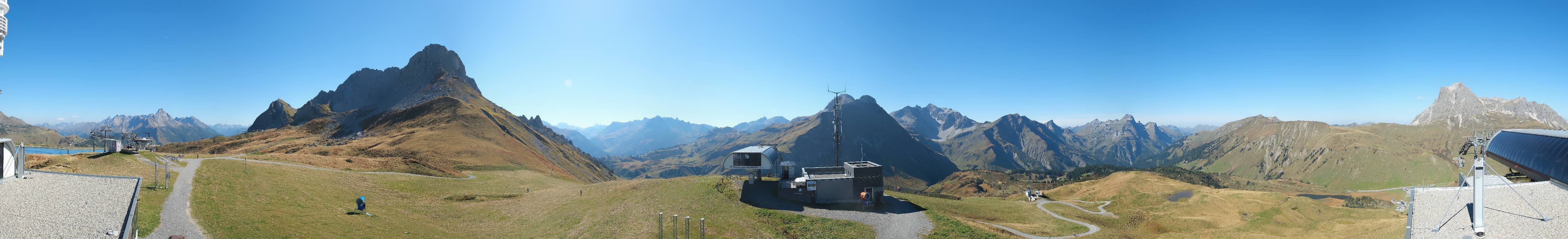 Archiv Foto Webcam Warth Schröcken - Panorama Saloberjet