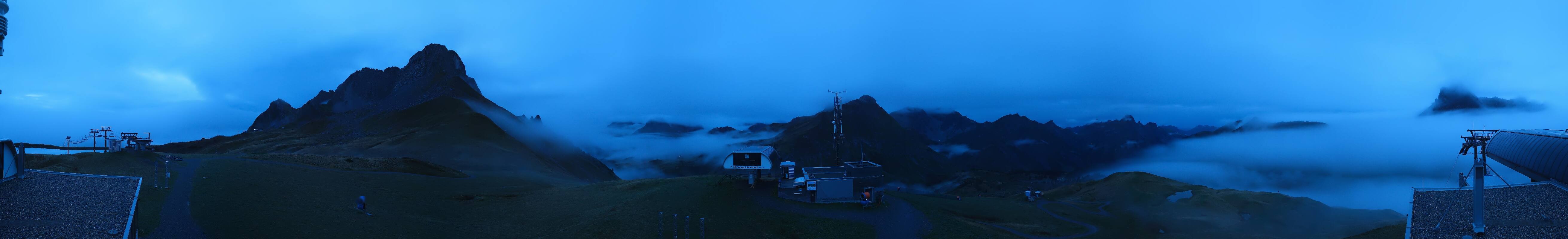 Archiv Foto Webcam Warth Schröcken - Panorama Saloberjet
