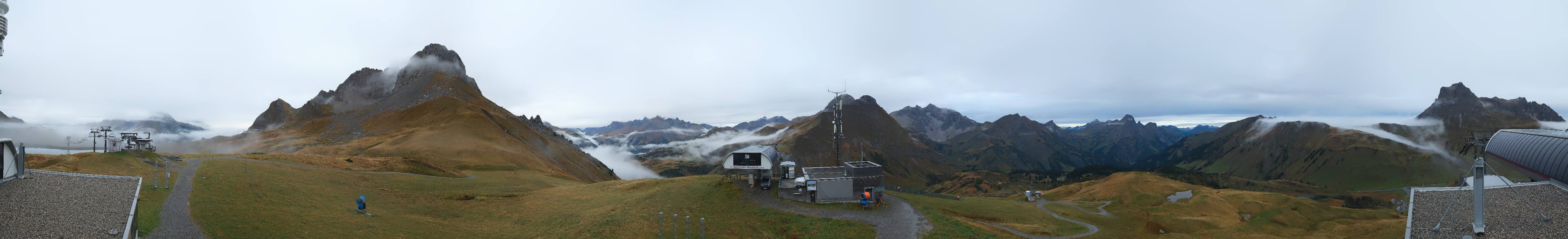 Archiv Foto Webcam Warth Schröcken - Panorama Saloberjet