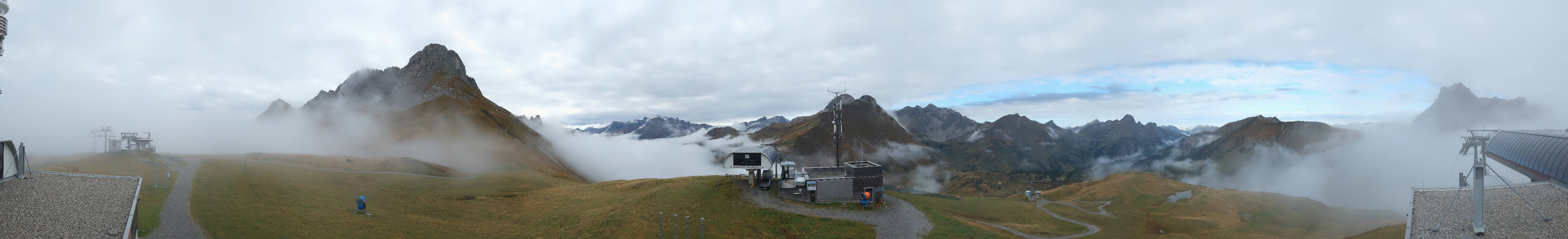 Archiv Foto Webcam Warth Schröcken - Panorama Saloberjet