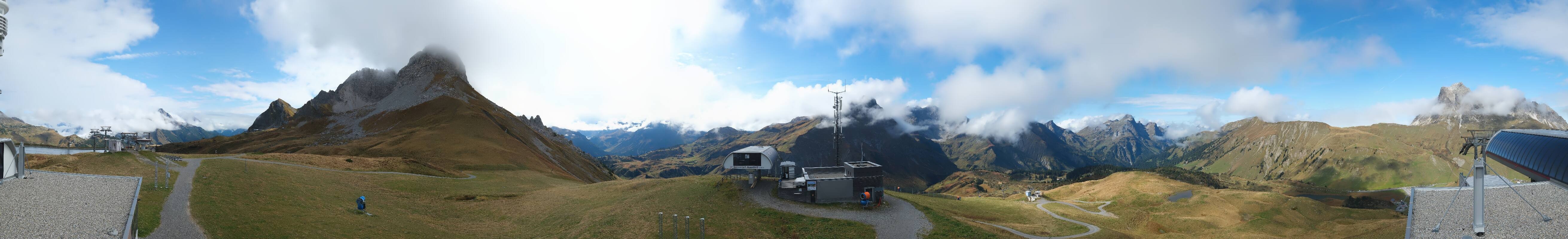 Archiv Foto Webcam Warth Schröcken - Panorama Saloberjet