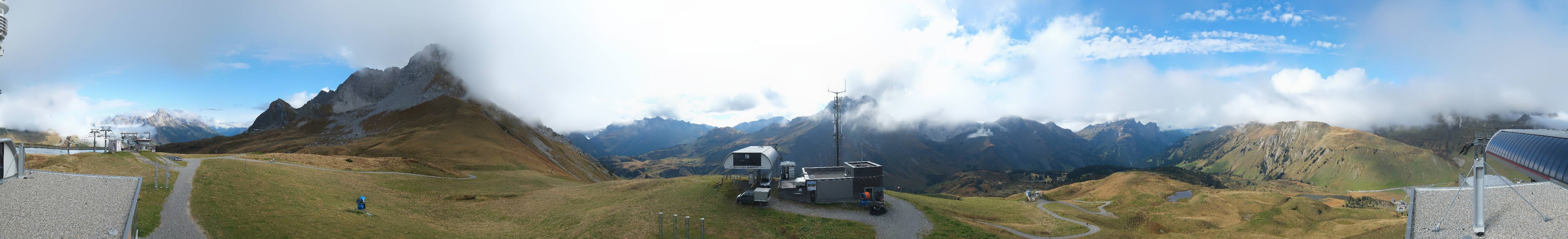 Archiv Foto Webcam Warth Schröcken - Panorama Saloberjet