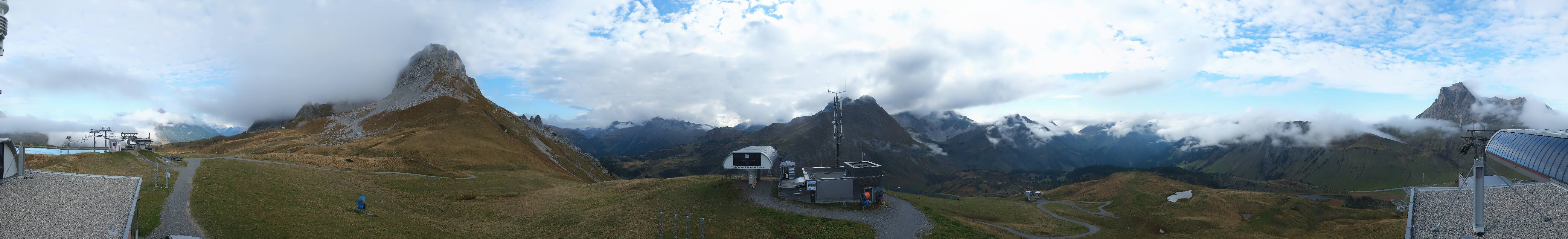 Archiv Foto Webcam Warth Schröcken - Panorama Saloberjet