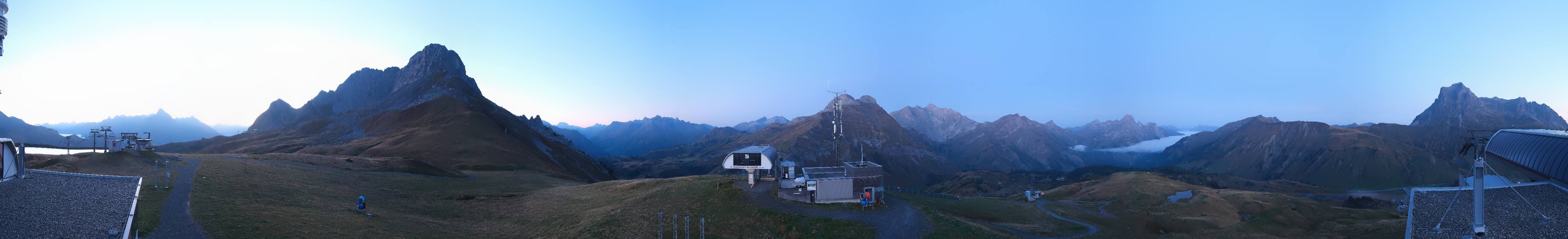 Archiv Foto Webcam Warth Schröcken - Panorama Saloberjet