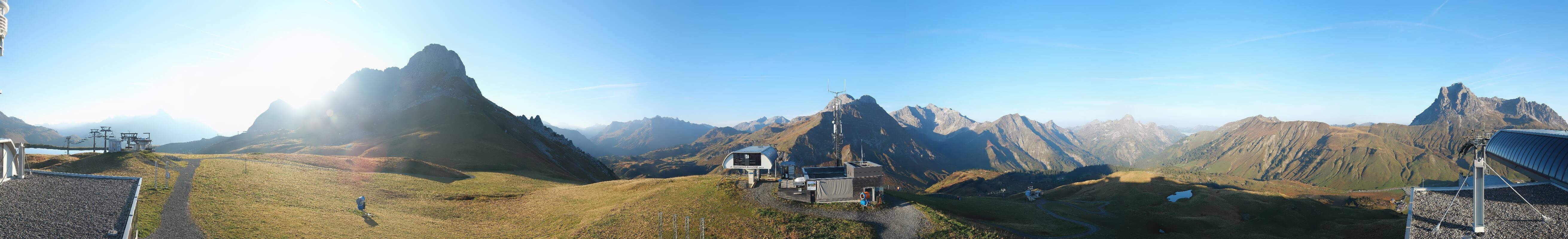 Archiv Foto Webcam Warth Schröcken - Panorama Saloberjet