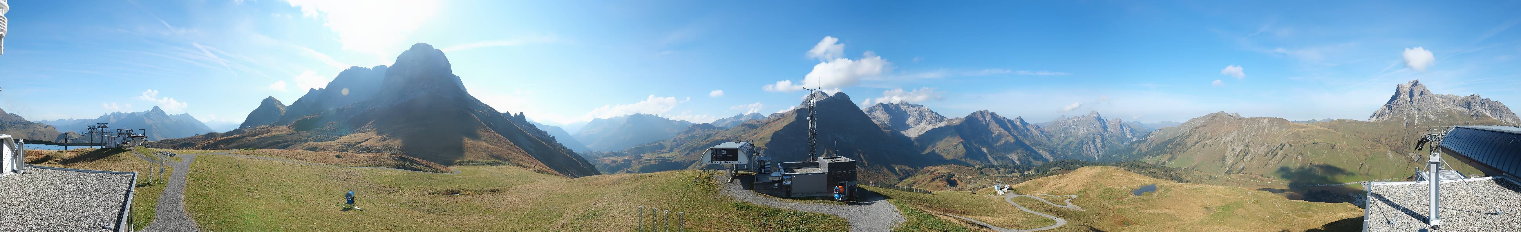 Archiv Foto Webcam Warth Schröcken - Panorama Saloberjet