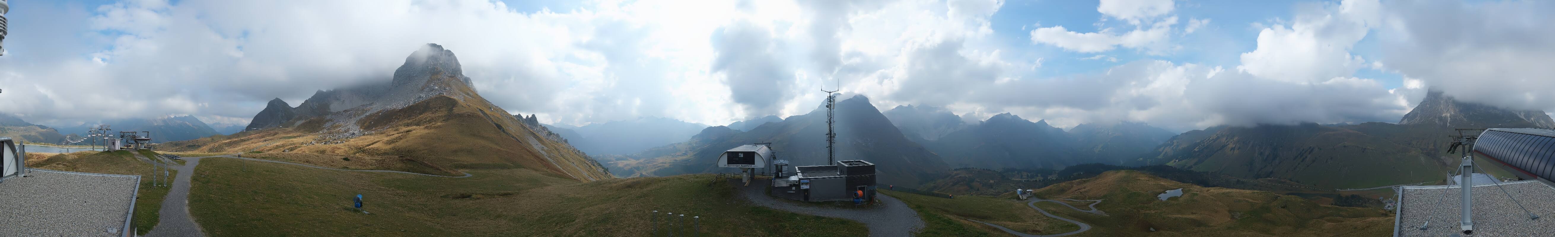 Archiv Foto Webcam Warth Schröcken - Panorama Saloberjet