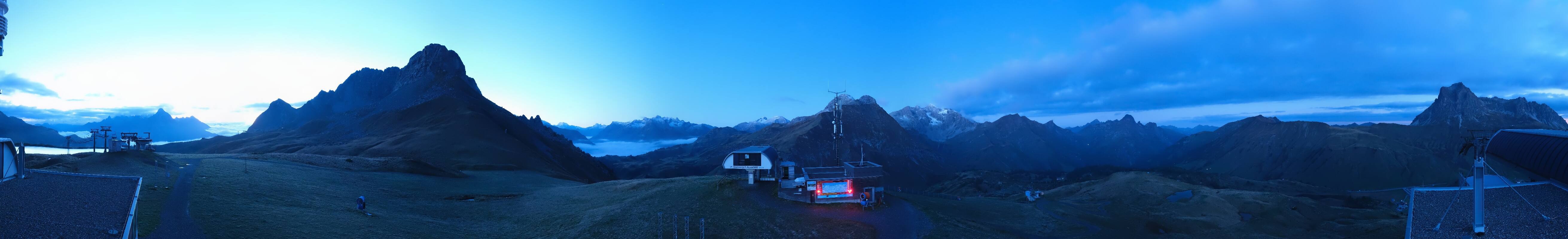 Archiv Foto Webcam Warth Schröcken - Panorama Saloberjet