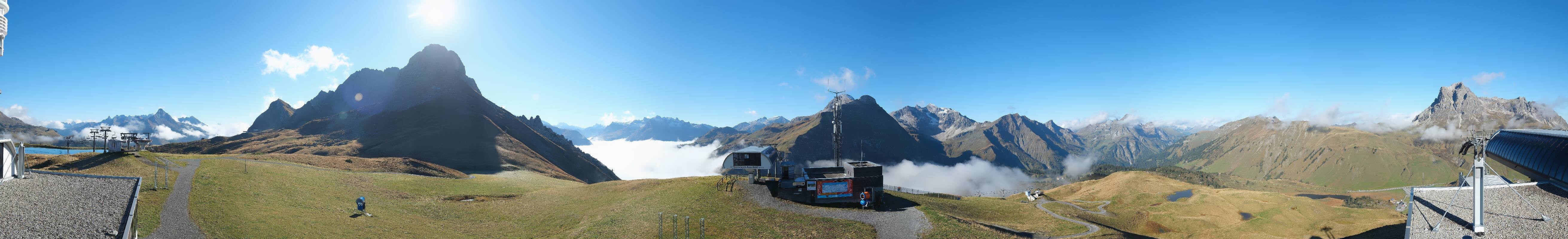 Archiv Foto Webcam Warth Schröcken - Panorama Saloberjet