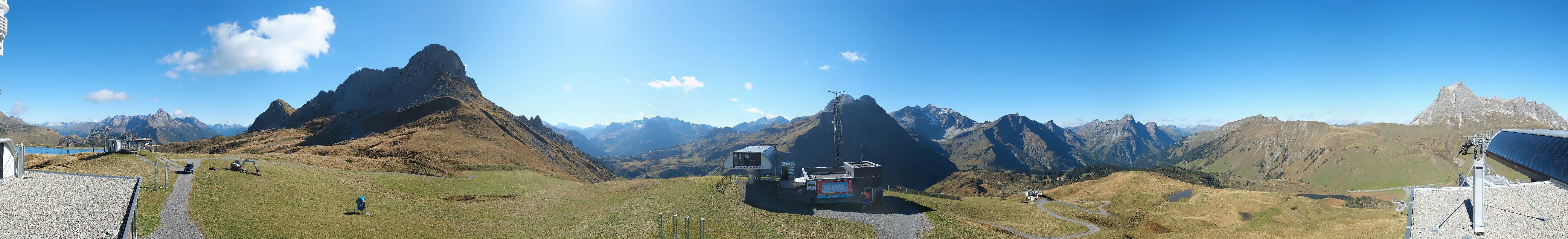 Archiv Foto Webcam Warth Schröcken - Panorama Saloberjet