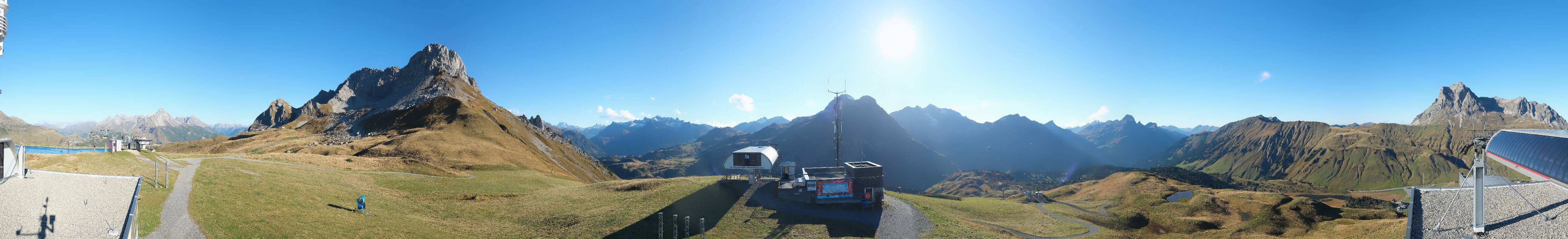 Archiv Foto Webcam Warth Schröcken - Panorama Saloberjet