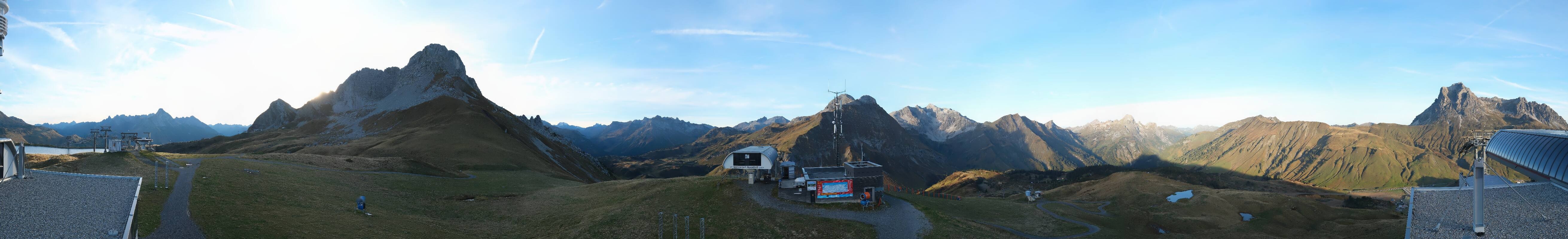 Archiv Foto Webcam Warth Schröcken - Panorama Saloberjet