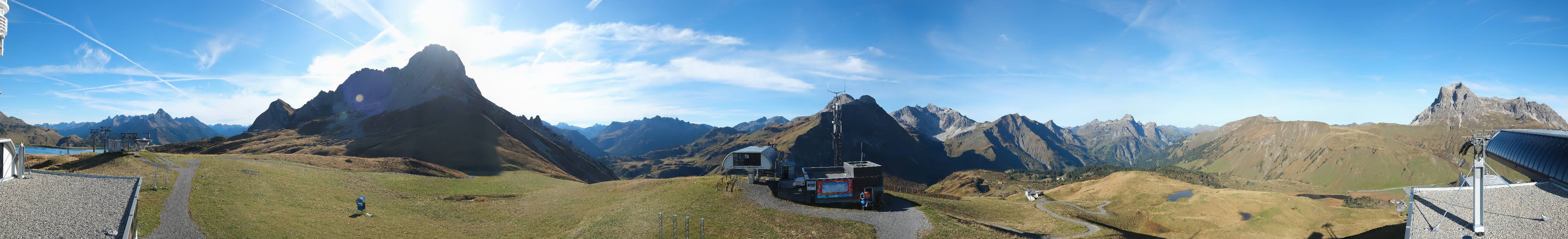 Archiv Foto Webcam Warth Schröcken - Panorama Saloberjet