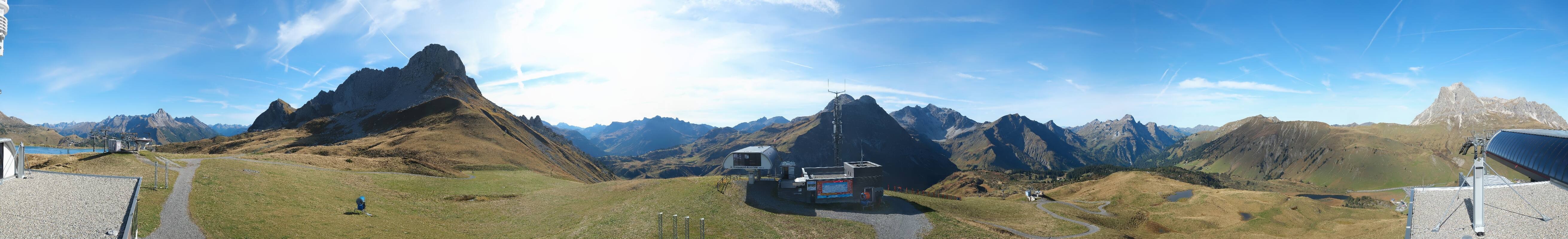 Archiv Foto Webcam Warth Schröcken - Panorama Saloberjet
