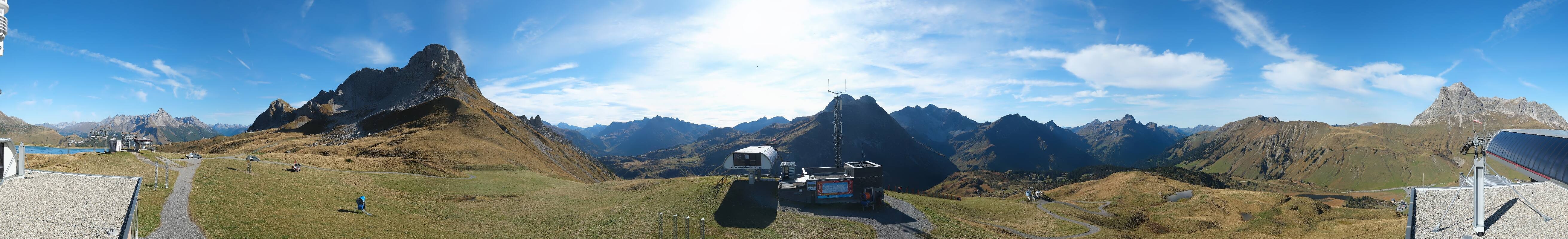 Archiv Foto Webcam Warth Schröcken - Panorama Saloberjet