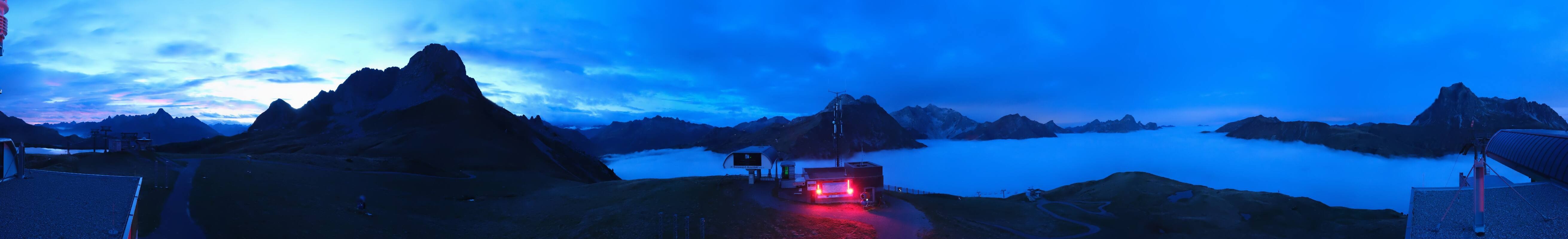 Archiv Foto Webcam Warth Schröcken - Panorama Saloberjet