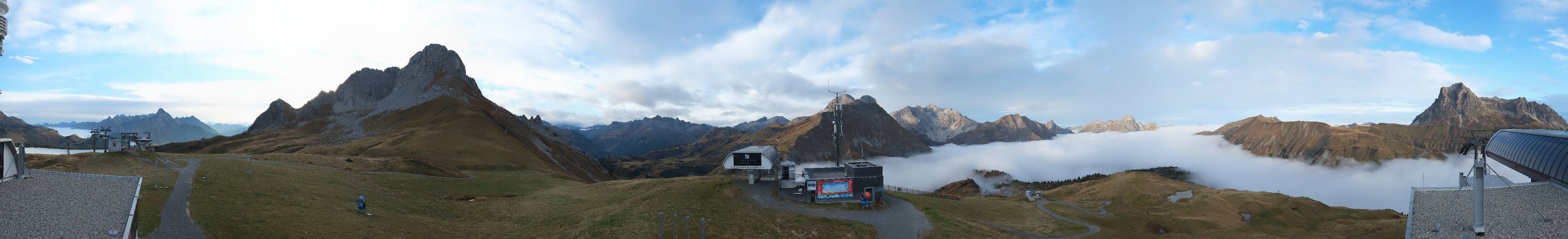 Archiv Foto Webcam Warth Schröcken - Panorama Saloberjet