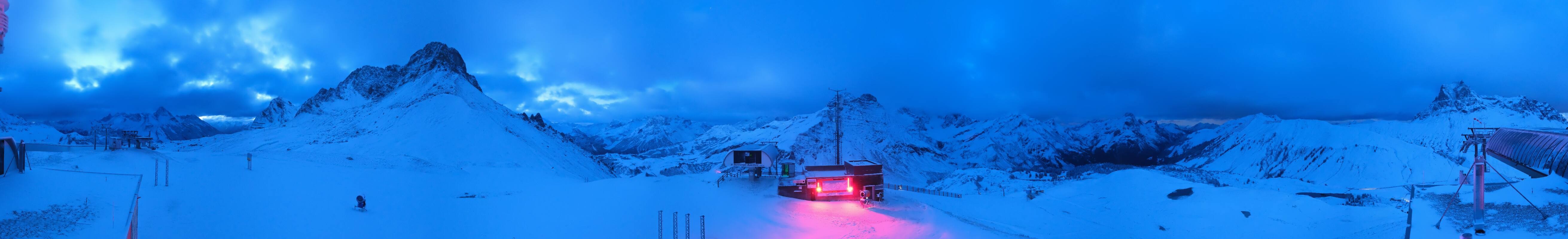 Archiv Foto Webcam Warth Schröcken - Panorama Saloberjet