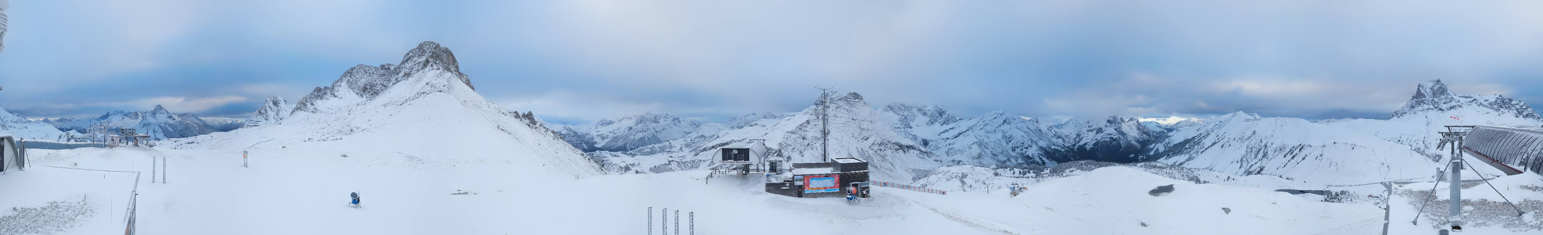 Archiv Foto Webcam Warth Schröcken - Panorama Saloberjet