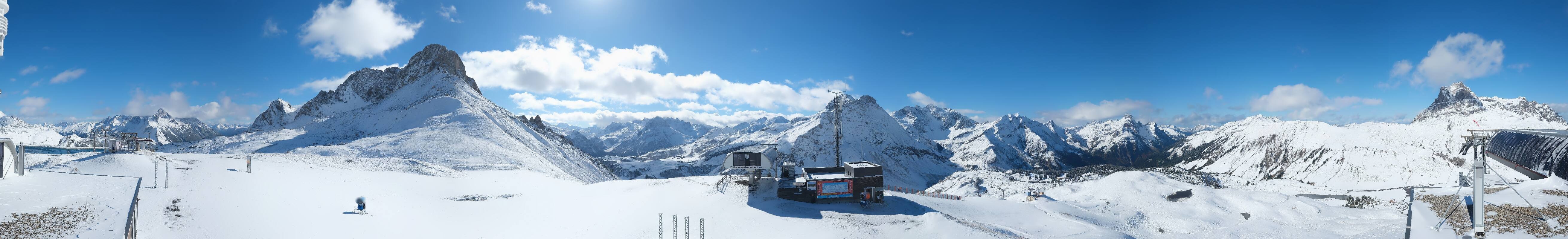 Archiv Foto Webcam Warth Schröcken - Panorama Saloberjet