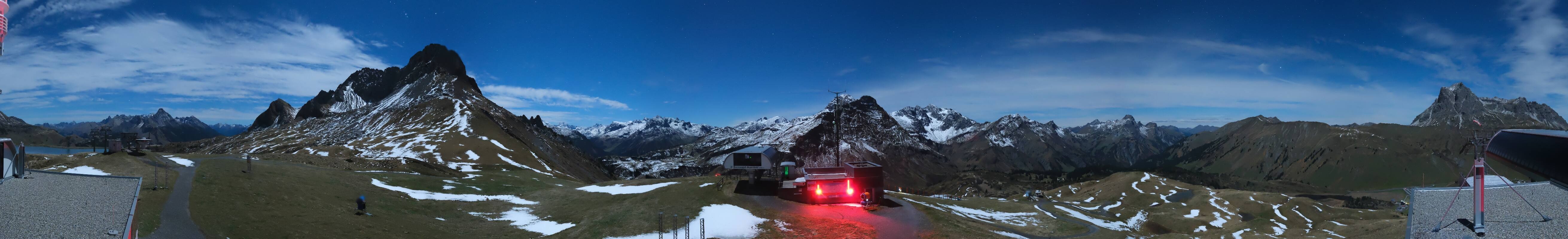 Archiv Foto Webcam Warth Schröcken - Panorama Saloberjet
