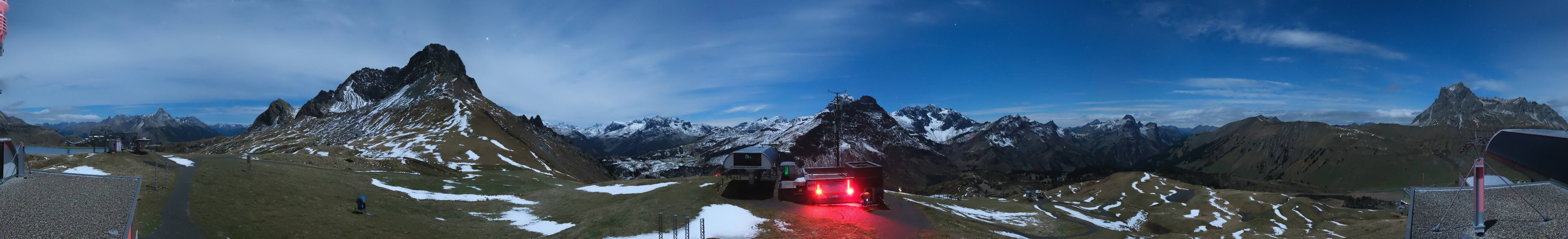 Archiv Foto Webcam Warth Schröcken - Panorama Saloberjet
