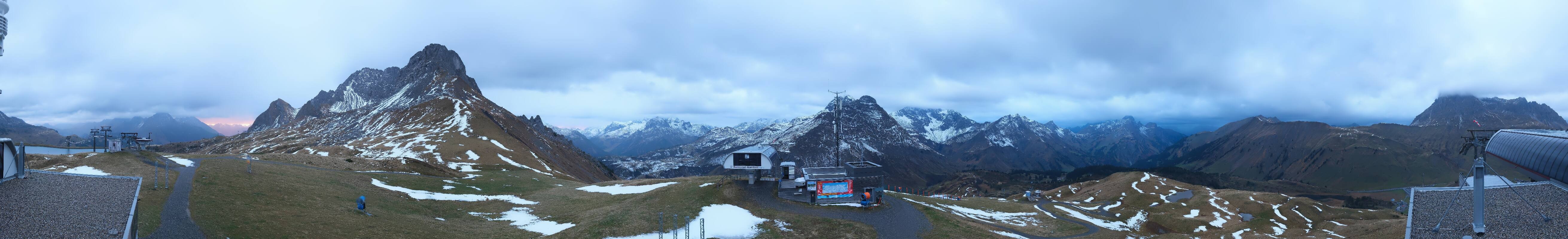 Archiv Foto Webcam Warth Schröcken - Panorama Saloberjet