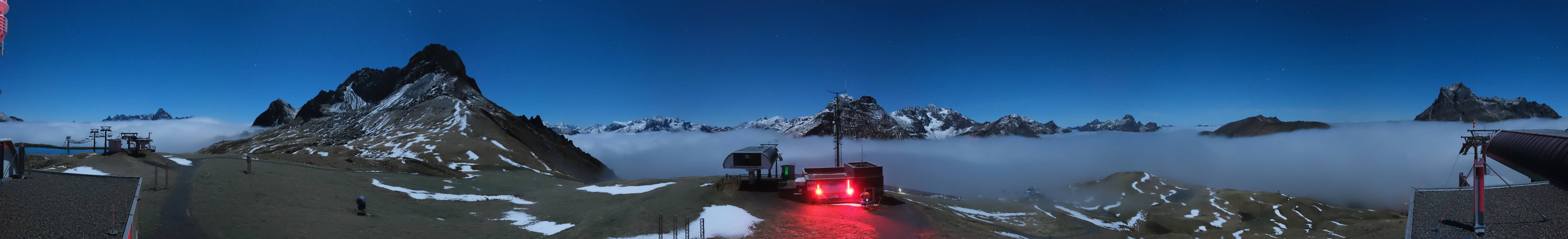 Archiv Foto Webcam Warth Schröcken - Panorama Saloberjet