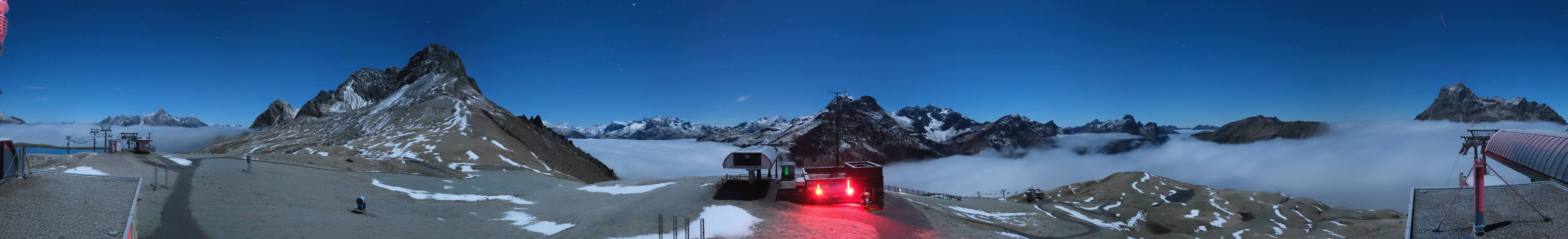 Archiv Foto Webcam Warth Schröcken - Panorama Saloberjet