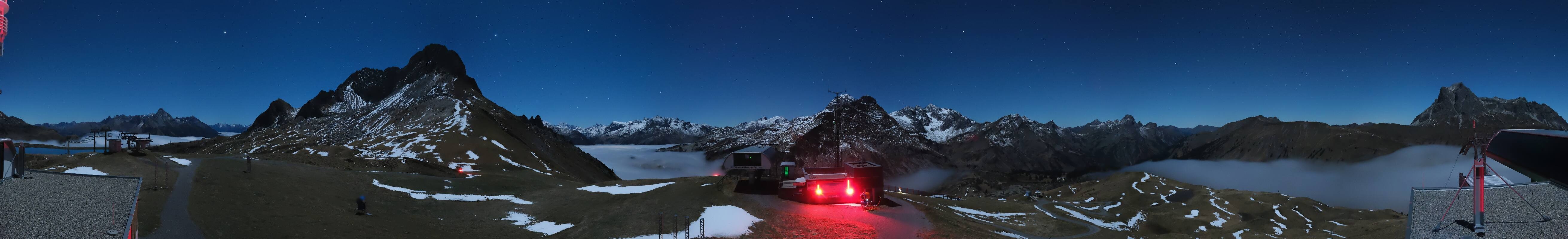 Archiv Foto Webcam Warth Schröcken - Panorama Saloberjet