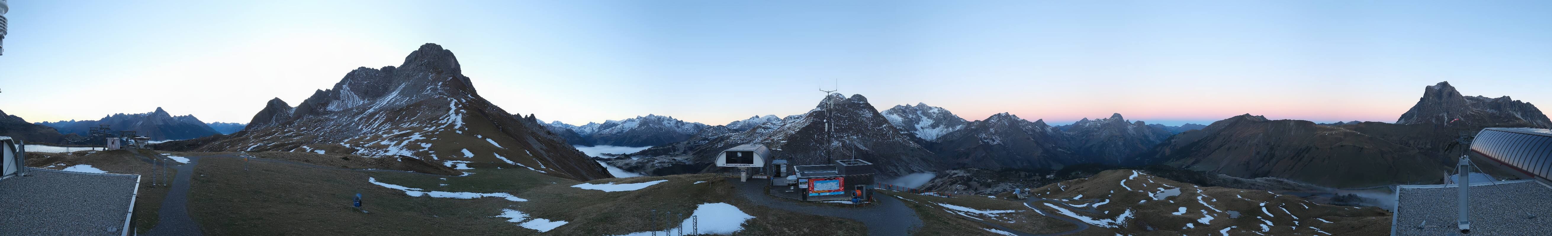 Archiv Foto Webcam Warth Schröcken - Panorama Saloberjet