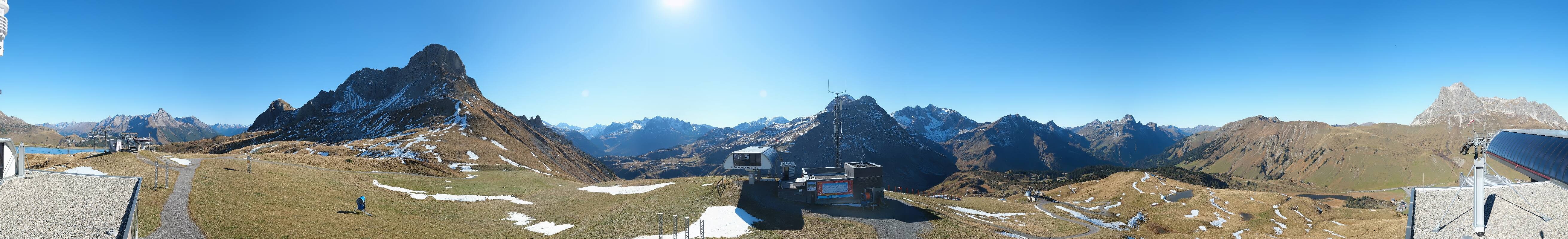 Archiv Foto Webcam Warth Schröcken - Panorama Saloberjet